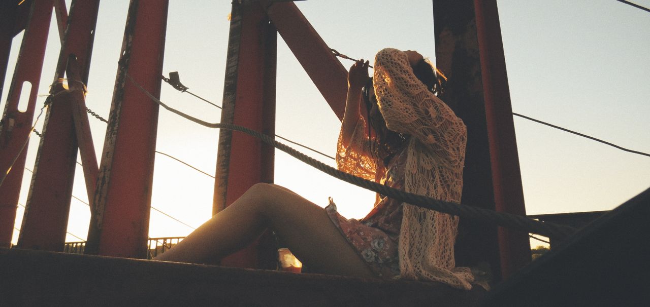 Girl on a Bridge